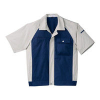 明石スクールユニフォームカンパニー 男女兼用半袖ブルゾン ネイビー L UN1913-7-L（直送品）