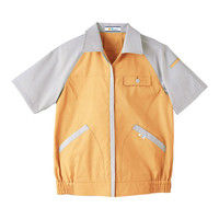 明石スクールユニフォームカンパニー レディース半袖ブルゾン オレンジ 7 UN1923-83-7（直送品）