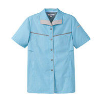 明石スクールユニフォームカンパニー レディース半袖ジャケット スカイブルー 9 UN1933-6-9（直送品）