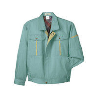 明石スクールユニフォームカンパニー 男女兼用ブルゾン グリーン×マスタード EL UN310-10-EL（直送品）