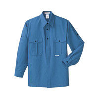 明石スクールユニフォームカンパニー 男女兼用シャツ ブルーグレー S UN573-61-S（直送品）