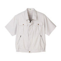 明石スクールユニフォームカンパニー 男女兼用半袖ブルゾン グレー 5L UN590-4-5L（直送品）