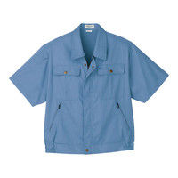 明石スクールユニフォームカンパニー 男女兼用半袖ブルゾン ブルーグレー 5L UN590-61-5L（直送品）