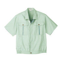 明石スクールユニフォームカンパニー メンズ半袖ブルゾン アースグリーン L UN597-15-L（直送品）