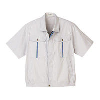 明石スクールユニフォームカンパニー メンズ半袖ブルゾン グレー S UN597-4-S（直送品）