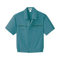 明石スクールユニフォームカンパニー メンズ半袖ブルゾン ターコイズグリーン S UN623-18-S（直送品）