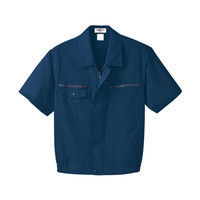 明石スクールユニフォームカンパニー メンズ半袖ブルゾン ネイビー M UN623-7-M（直送品）