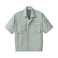 明石スクールユニフォームカンパニー メンズ半袖ブルゾン アースグリーン 5L UN683-15-5L（直送品）