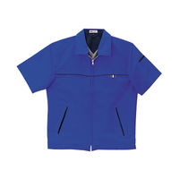 明石スクールユニフォームカンパニー 男女兼用半袖ジャケット ブルー 5L UN791-6-5L（直送品）