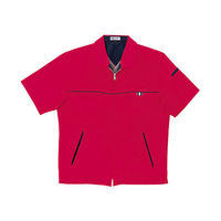 明石スクールユニフォームカンパニー 男女兼用半袖ジャケット レッド 5L UN791-8-5L（直送品）