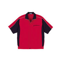 明石スクールユニフォームカンパニー 男女兼用半袖ブルゾン レッド M UN795-8-M（直送品）