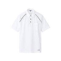 明石スクールユニフォームカンパニー 男女兼用ニットシャツ ホワイト 4L UZQ711E-1-4L（直送品）