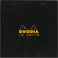 RHODIA(ロディア) BLOC RHODIA(ブロックロディア) No.148 ル・キャレ 方眼 ブラック cf148209 1セット(5冊入)（直送品）