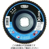 Tyrolit XーLОCKフラップディスク プレミアムタイプ 125mm 34428511 1セット(10枚) 195-4395（直送品）