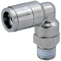 日本ピスコ PISCO チューブフィッティング ブラスエルボ チューブ12 ネジR3/8 ゴムHNBR KL12-03 1個（直送品）