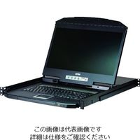16ポートKVMドロワー / VGA 18.5 LCD 1，355x768 ショートラック対応 ショートレール同梱 CL3116NXJJS（直送品）