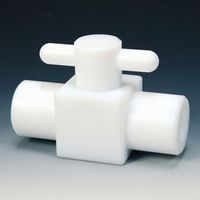 フロンケミカル PTFE コンパクト二方ボールバルブ RC1/4 パーフロ NR1203-005 1個 735-1399（直送品）