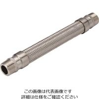 NFK オスニップル式フレキシブルホース 六角ニップルSUS304（ALLSUS304） 10A×1900L 134-1777（直送品）