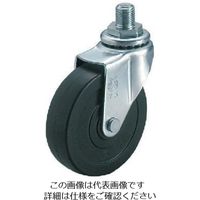 ユーエイ ねじ込み式 自在 キャスター ゴム 車輪径40mm Lタイプ LT型 ネジ寸法W3/8×14山数16 LT-40R-W3/8-14 1個（直送品）