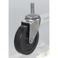 ねじ込み式 自在 キャスター ゴム 車輪径125mm Eタイプ ET型 ネジ寸法W3/4×40山数10 ET-125RH-W3/4-40（直送品）