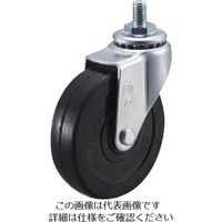 ねじ込み式 自在 キャスター ゴム 車輪径75mm Eタイプ ET型 ネジ寸法W3/8×14山数16 ET-75RH-W3/8-14 1個（直送品）