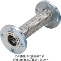 NFK フランジ式（無溶接）フレキシブルホース フランジ10K/SUS304（ALLSUS304） 40A×900L 817-2520（直送品）