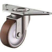 ユーエイ プレート式 自在 キャスター ウレタン 車輪径75mm Sタイプ SGC型 取付寸法139×55×42 SGC-75UR 1個（直送品）