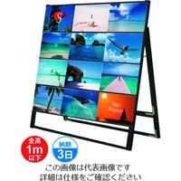 常磐精工（tokisei） TOKISEI ブラックカードケーススタンド看板 A4横12片面 BCCSKA4Y12K 1台 143-4006（直送品）