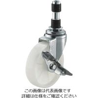 ユーエイ 差し込み式 自在 キャスター ナイロン 車輪径50mm ストッパー付き Lタイプ LTFーS型 パイプ径18 LTF-50NS-18 1個（直送品）