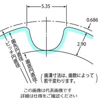 椿本チエイン PXプーリ P8M形 PT60P8M60AF 1個（直送品）