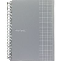 リヒトラブ hirakuno ツイストノート B6/セミB5E 21穴 リーフB6/10枚 セミB5 N1678-26 2冊（直送品）