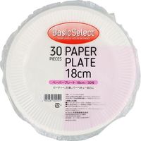 ペーパープレート【紙皿】 18cm 30枚 059991 1セット(60個） 大和物産（直送品）