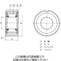 椿本チエイン カムクラッチ 200シリーズ B205 1個（直送品）