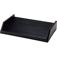 木製　オーガナイザーボックス用スタンド　１段３列　黒　1個 江部松商事（取寄品）