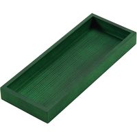 木製　浅型　千筋カトラリーボックス　緑　1個 江部松商事（取寄品）