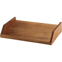 木製　カトラリーボックス用台　１段４列　茶　1個 江部松商事（取寄品）