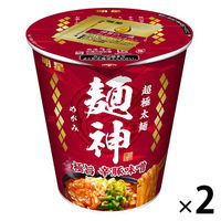 カップ麺　明星食品　麺神（めがみ）　超極太麺　極旨辛豚味噌　101g　1セット（2個）　ラーメン