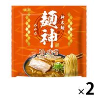 【アウトレット】袋麺　明星食品　麺神（めがみ）　神太麺　旨 味噌　119g　1セット（2個）　ラーメン