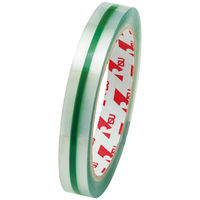 ハンドカットテープ PET 緑 15mm×50m V5AZ024 1ケース(10巻入ｘ12袋) リスパック（直送品）