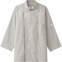 チトセ株式会社 コックシャツ（七分袖）兼用　ライトグレー　SS AS-8703 1枚（取寄品）