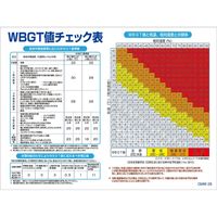グリーンクロス マンガ標識 GMW-M26 WBGT値チェック表 6300005606 1枚