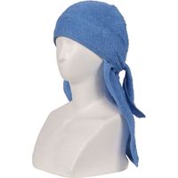カジメイク タオルヘッドキャップ フリー スカイブルー 6550 1個