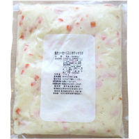 「業務用」栗木食品 魚肉ソーセージ入りポテトサラダ 485476 5袋：1kg（直送品）