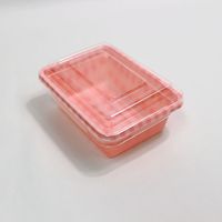 江戸川物産 デリカフードケース Sサイズ 10組入 ピンク MS-002 1パック×5（直送品）