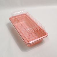 江戸川物産 デリカフードケース ロング 10組入 ピンク MS-006 1パック×2（直送品）