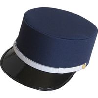 モビメントコスモ 【警備用品】冬用ドゴール帽 濃紺 54cm 白あごひも 4331-54 1個（直送品）