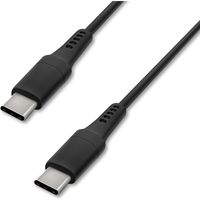 アイリスオーヤマ USB-C to USB-Cケーブル 1m　ICCC-A10-B　ブラック　1個（直送品）