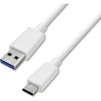 アイリスオーヤマ USB-Cケーブル 1m(GEN1)　ICAC-B10-W　ホワイト　1個（直送品）