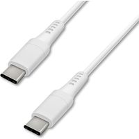 アイリスオーヤマ USB-C to USB-Cケーブル 1m　ICCC-A10-W　ホワイト　1個（直送品）