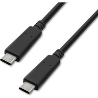 アイリスオーヤマ USB-C to USB-Cケーブル 1m(GEN2)　ICCC-B10-B　ブラック　1個（直送品）